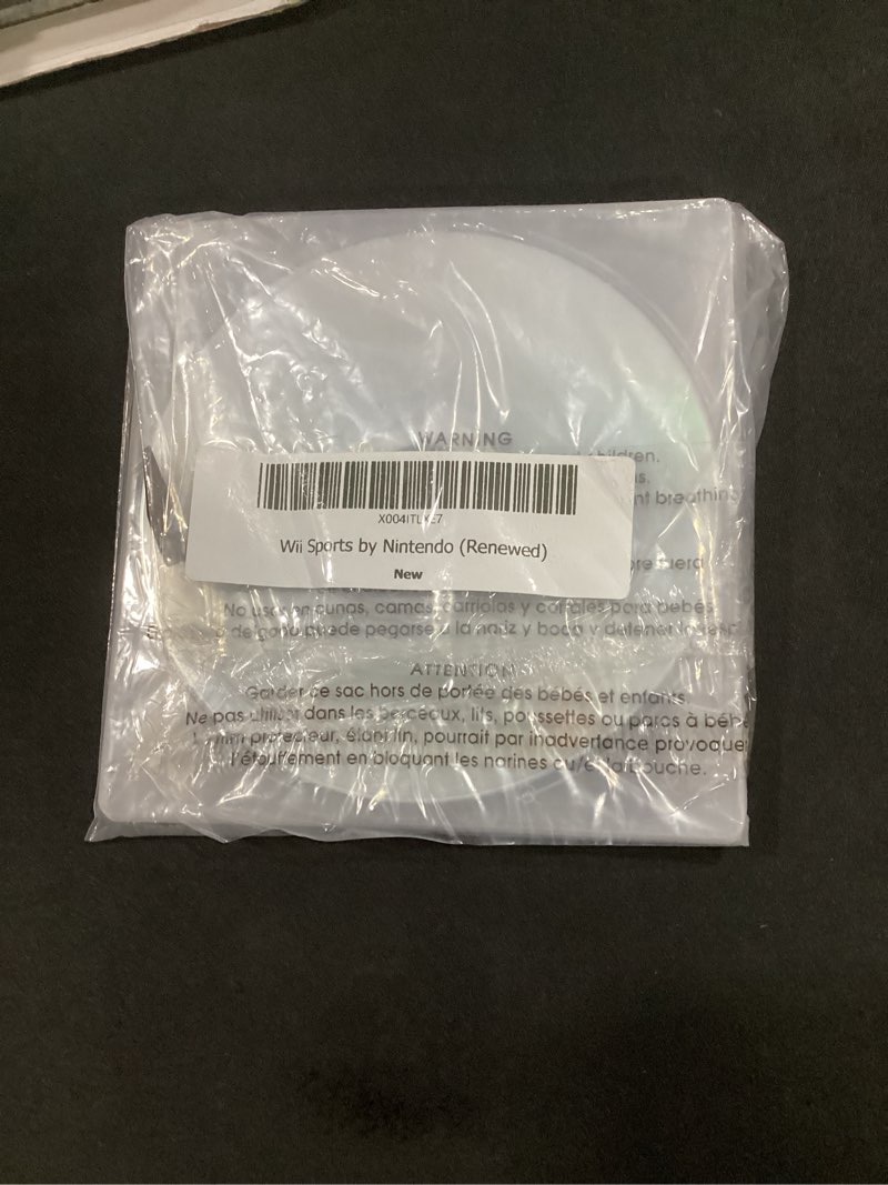 Condition photo showing As Is for wii sports by nintendo (renewed)