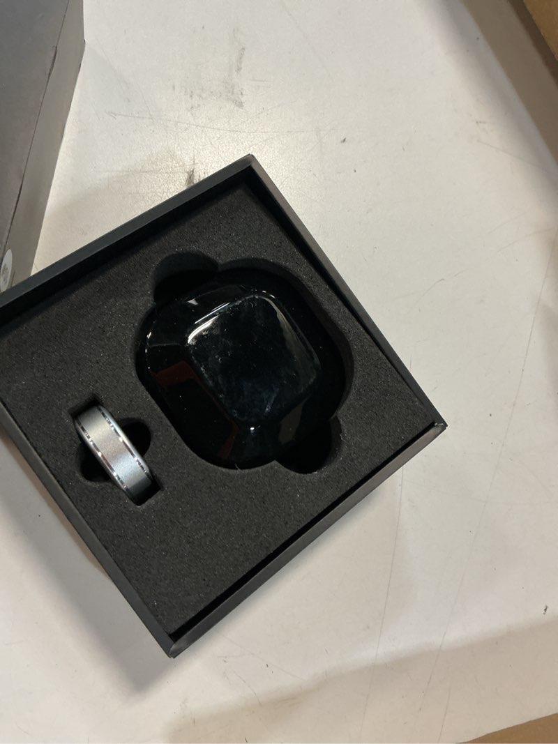Condition photo showing Good Condition for anarow smart ring for women men – activity tracker ring with heart rate, spo2, blood pressure, sleep monitoring, step & calorie counter, 5atm waterproof, no subscription fee (silver, 10) 10 silver