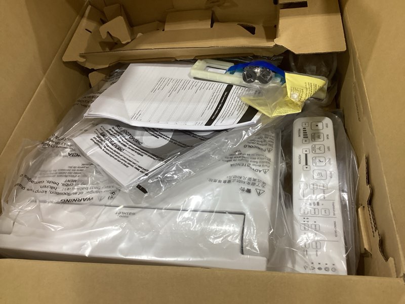 Condition photo showing New/Like New for toto® washlet® c2 electronic bidet toilet seat with premist and ewater+ wand cleaning, elongated, cotton white - sw3074#01 cotton white elongated