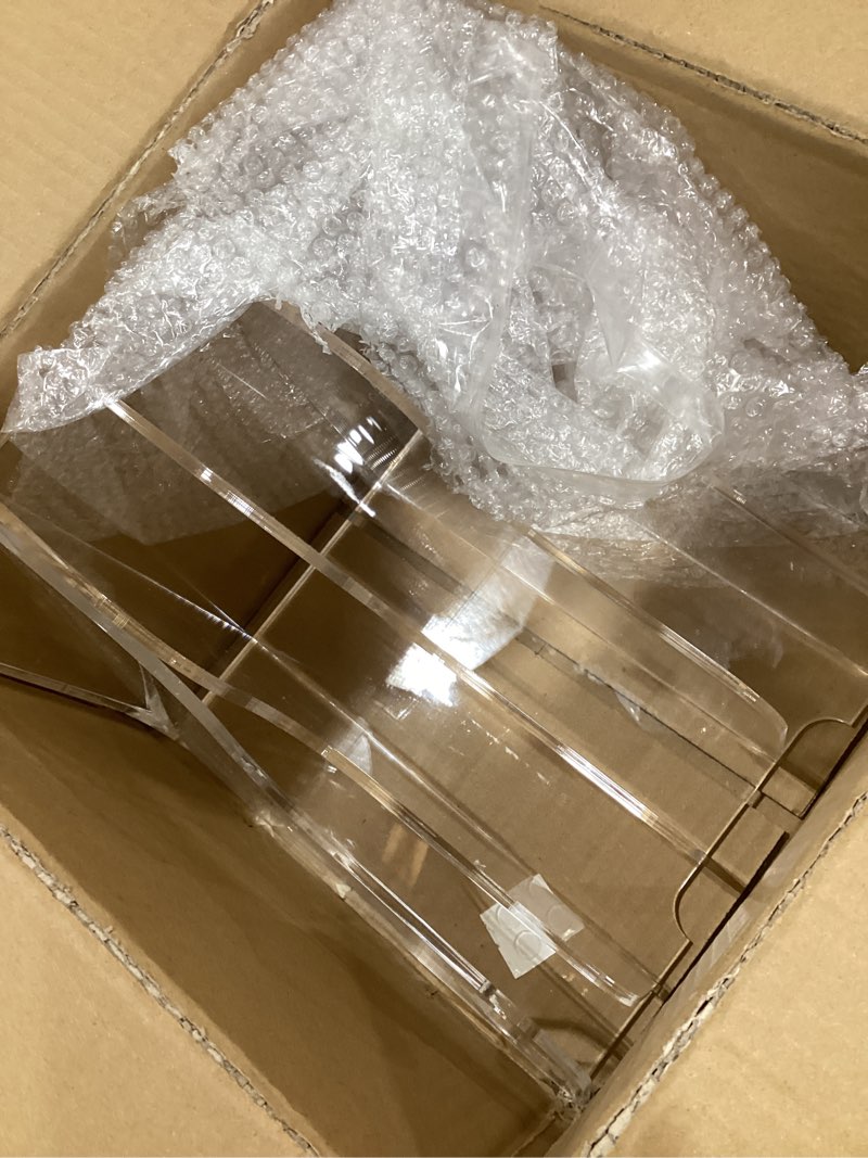 Condition photo showing Good Condition for 5-tier clear acrylic file holder, vertical document organizer for magazines, binders, notebooks & envelopes - multi-purpose desk storage for home office?a4,5 sections? a4, 5 sections