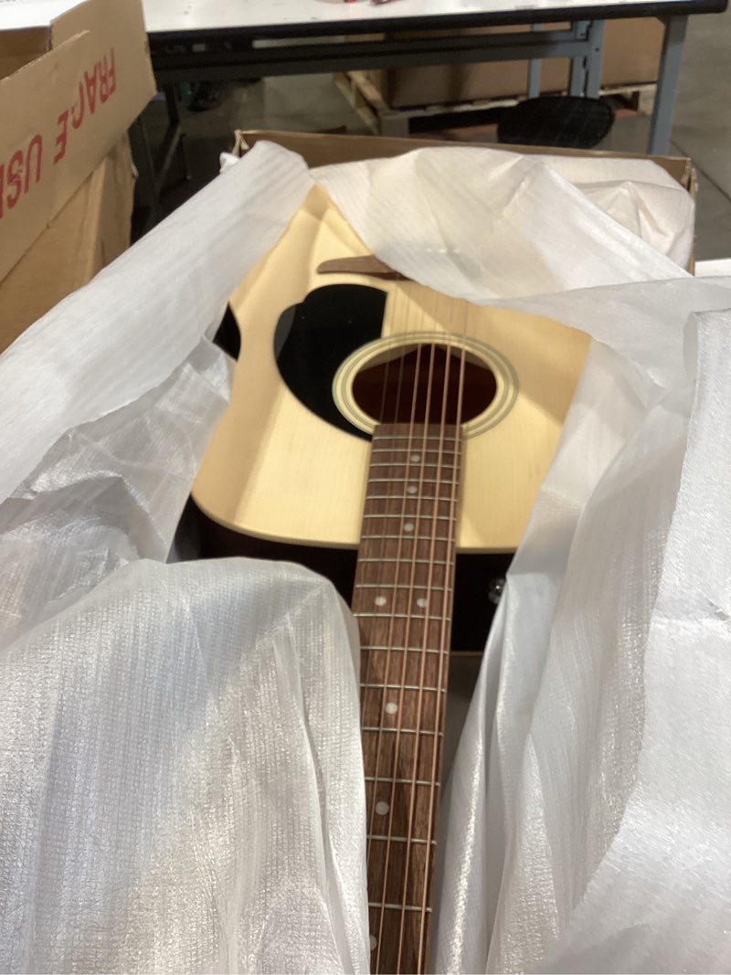 Condition photo showing Good Condition for fender california debut redondo series acoustic guitar pack, beginner guitar, 2-year warranty, includes gig bag, stand, and more, natural natural guitar kit
