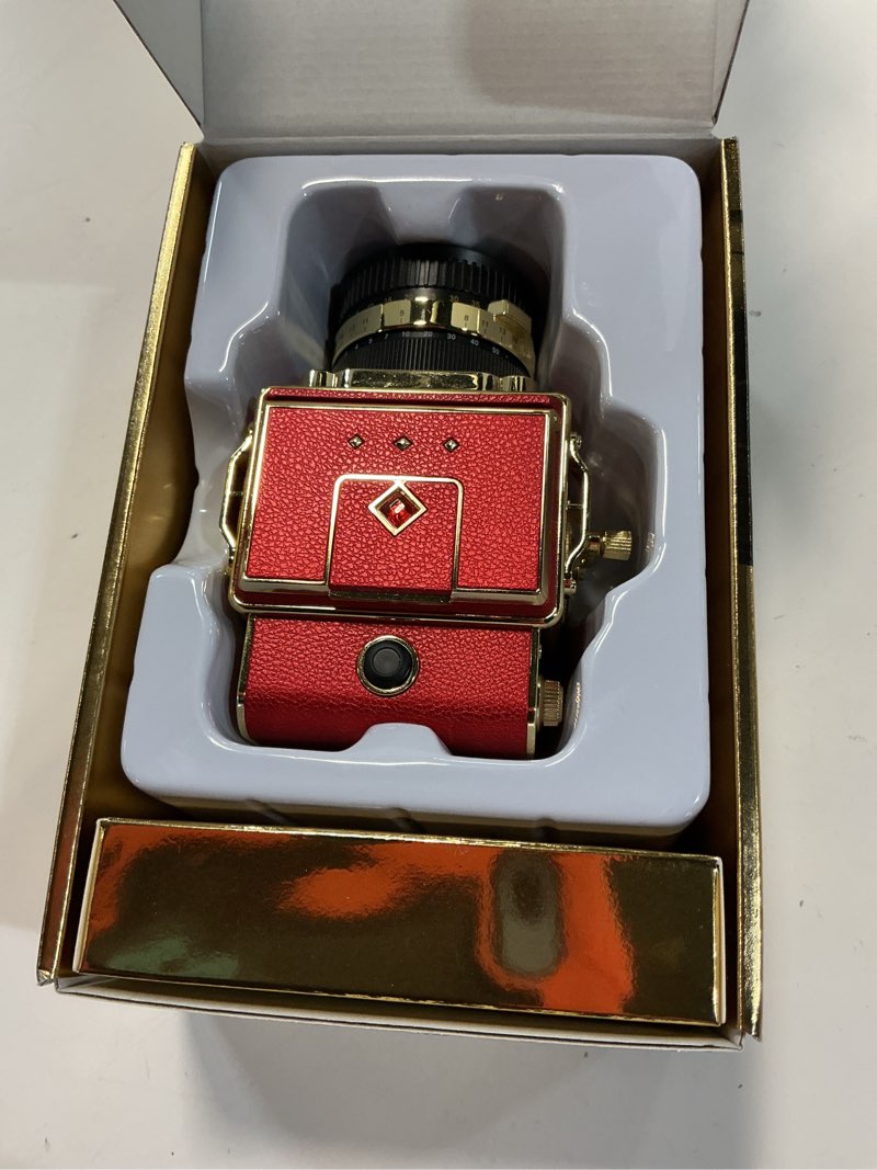 Condition photo showing Good Condition for vintage digital camera, 64mp 2.7k retro point and shoot camera with autofocus, 2" ips waist-level screen & 16gb tf card, 16x zoom compact photography camera for beginners kids teens, butterfly door red