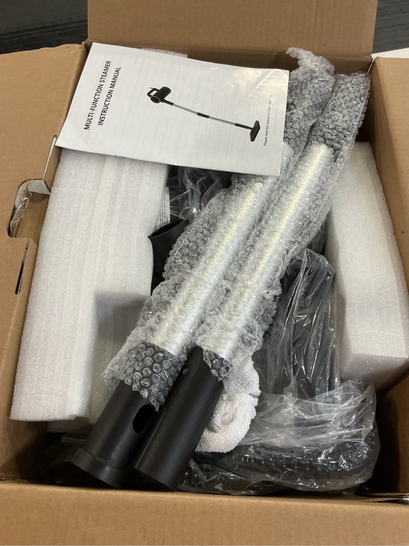 Condition photo showing Good Condition for 11-in-1 Steam Mop - Detachable Handheld Steam Cleaner with 380mL Tank, 260? Floor Steamer for Hardwood, Tile, Grout, Windows, Bath & Kitchen - 3-Level Steam Control, Multi-Purpose Floor Steam Cleaner Black