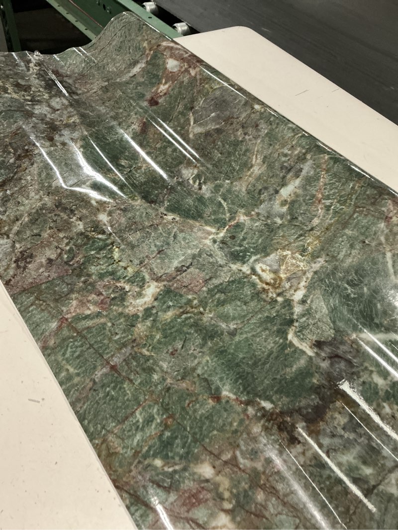 Condition photo showing Good Condition for green quartzite is one of the famous luxury stone ,known for its vibrant green hues, with white,gold,or brown veining,like being in a tropical jungle.
