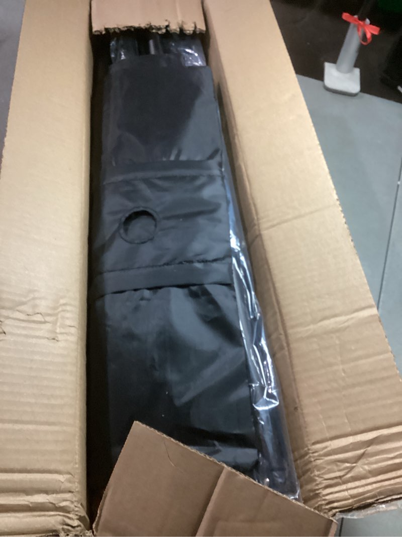 Condition photo showing New/Like New for emart backdrop stand 10x7ft(wxh) photo studio adjustable background stand support kit with 2 crossbars, 8 clamps, 2 sandbags and carry bag for parties, events decoration, wedding, photography 10x7ft black