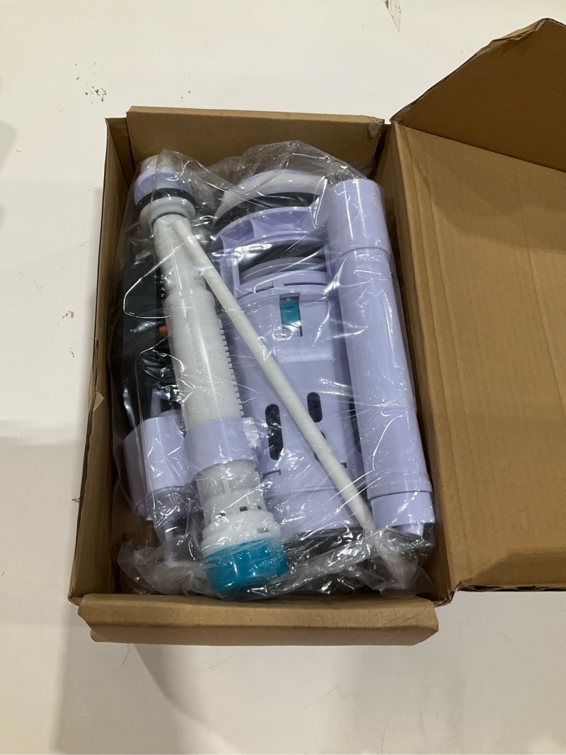 Condition photo showing Good Condition for 3-inch dual flush valve replacement kit for 2-piece toilets, universal toilet repair kit with push button, fill valve, gasket & bolts,compatible with glacier bay, kohler, american standard, and toto 3 inch