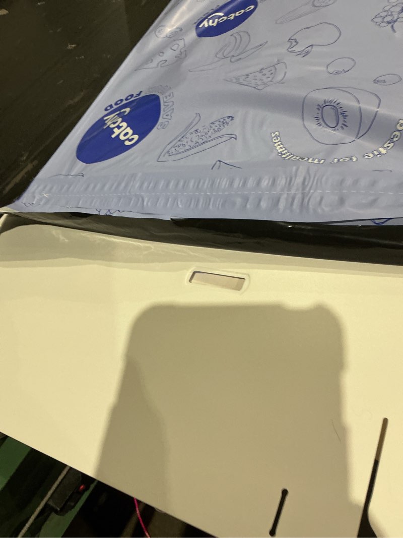 Condition photo showing Good Condition for catchy - food catcher - compatible with stokke tripp trapp high chair + 11 other high chairs - highchair sold separately - baby & toddler food & mess catcher - under high chair accessory white for stokke tripp trapp