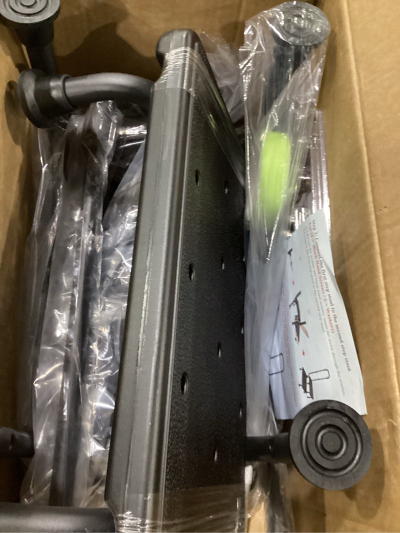 2 step stool with handle for elderly - bed steps for high beds with adjustable handrail &non-slip pl