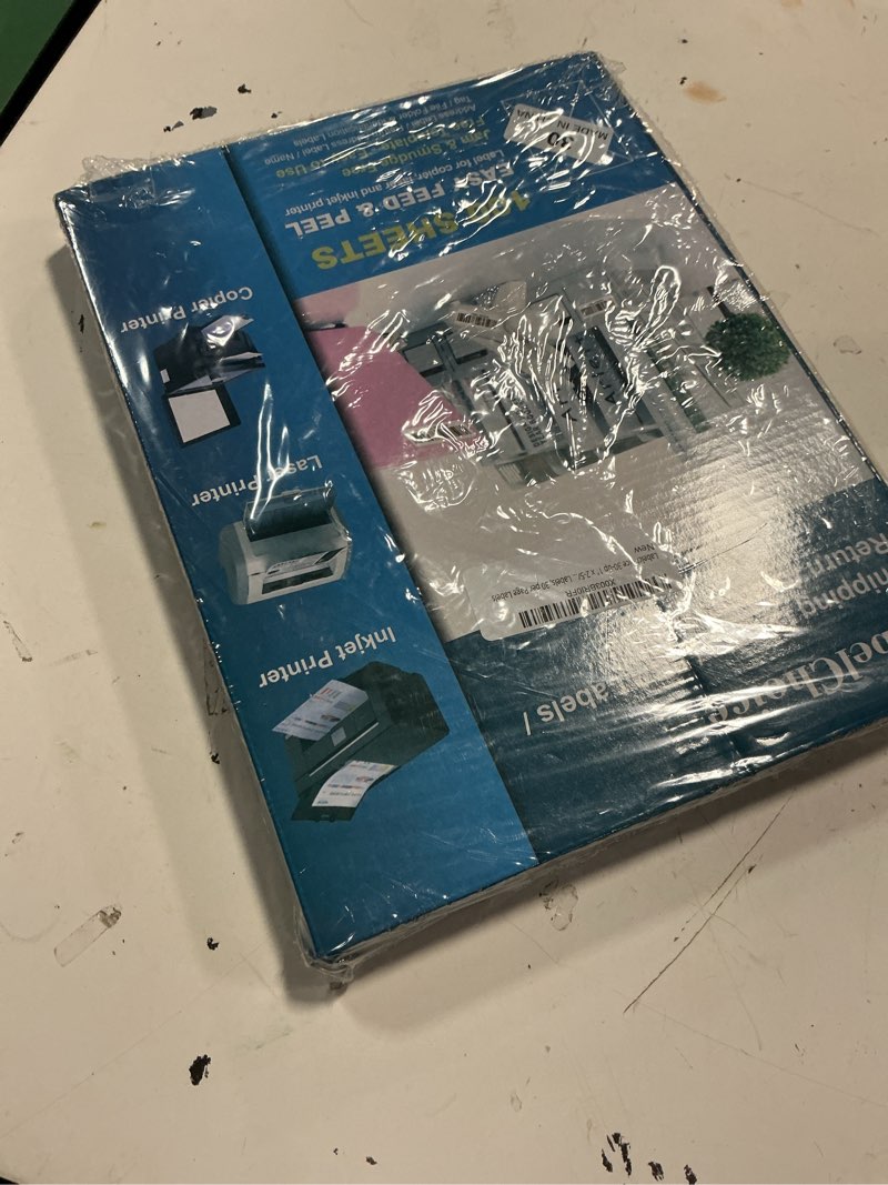 Condition photo showing New/Like New for 100 sheets 3000 pcs 30-up 1" x 2-5/8" shipping address fba labels for laser & inkjet printers, 30 up labels 1 x 2-5/8 on us letter,30 per sheet return address stickers, 30 per page