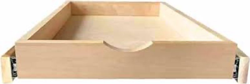 malaree slide-out shelf soft close rails wood pull out tray organizer no assembly required incomplete 