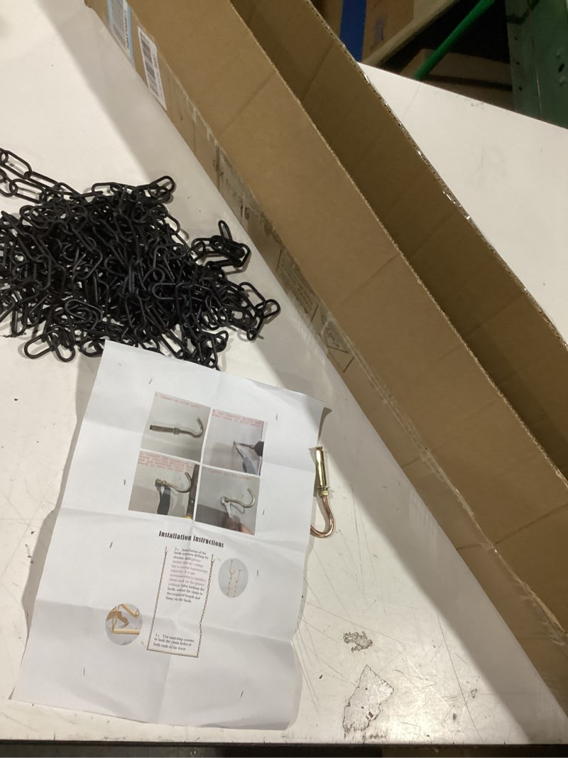 Condition photo showing Good Condition for similar to picture rail hanging brass indoor picture hanging chain kit, picture hangers for living room wall decor(0.7m(27.6\") rod)