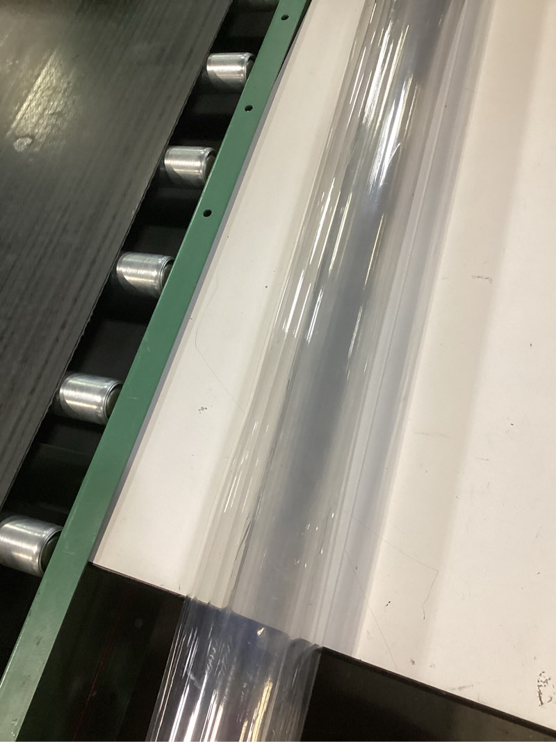 Condition photo showing Good Condition for LovePads Clear Table Cover Protector 36 x 60 Inch, 1.5mm Thick Plastic Table Cover, Table Protector for Dining Room Table, Waterproof Vinyl Tablecloth Table Pad Mat for Kitchen, Dresser, Writing Desk 36" x 60" (Rectangular) Clear 1.5mm