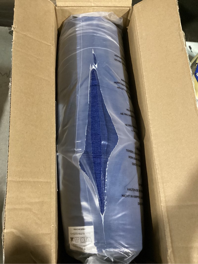 Condition photo showing Good Condition for Chair Cushions for Dining Chairs, Seat Cushions for Kitchen Chairs, Indoor Seat Cushions with Ties, Tufted Foam Chair Pads, Non Slip Chair Cushions Set of 4, 15.5" x 15.5" x 4", Navy Blue Navy Blue Pack of 4