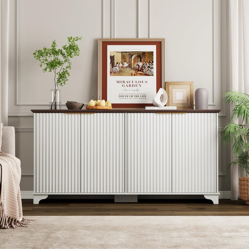 Garvee 61" Large Buffet Sideboard Cabinet - Versatile Storage Solution Visit