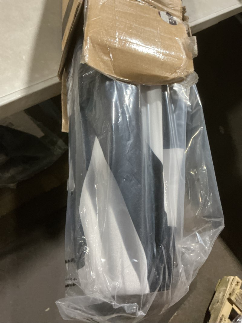 Condition photo showing Good Condition for jearey 9ft outdoor patio umbrella outdoor table umbrella with push button tilt and crank, market umbrella 8 sturdy ribs uv protection waterproof for garden, deck, backyard, pool (black & white stripe) 9ft black & white stripe