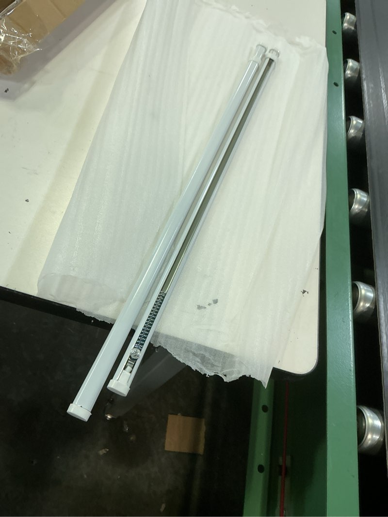 Condition photo showing As Is for  yywl&hp spring tension curtain rod white 2pack adjustable length 53-98 inch, diameter 0.86 inch, self-extending adjustable length hanging on windows,doors