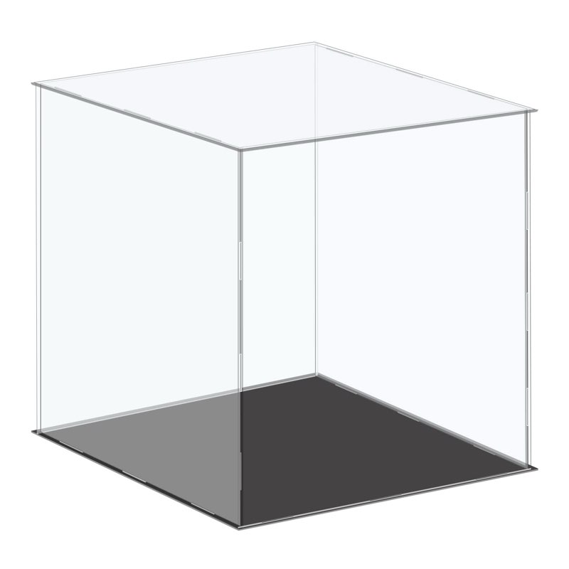 MECCANIXITY Acrylic Display Case Plastic Box Cube Storage Box Clear Small Assemble Dustproof Showcas