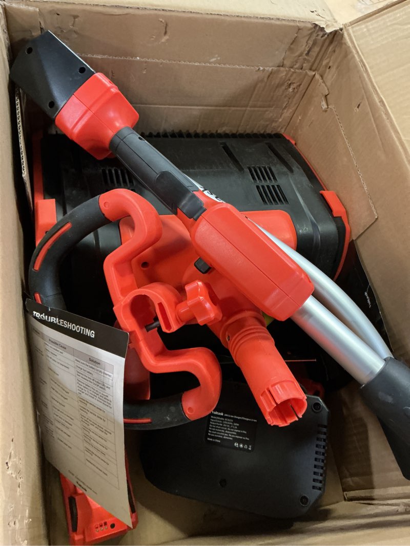 Condition photo showing Good Condition for VOLTASK Cordless Snow Shovel, 48V | 13.5-Inch Cordless Snow Blower, Battery Snow Blower with Directional Plate (2 * 24V Battery & Dual Quick Charger Included)