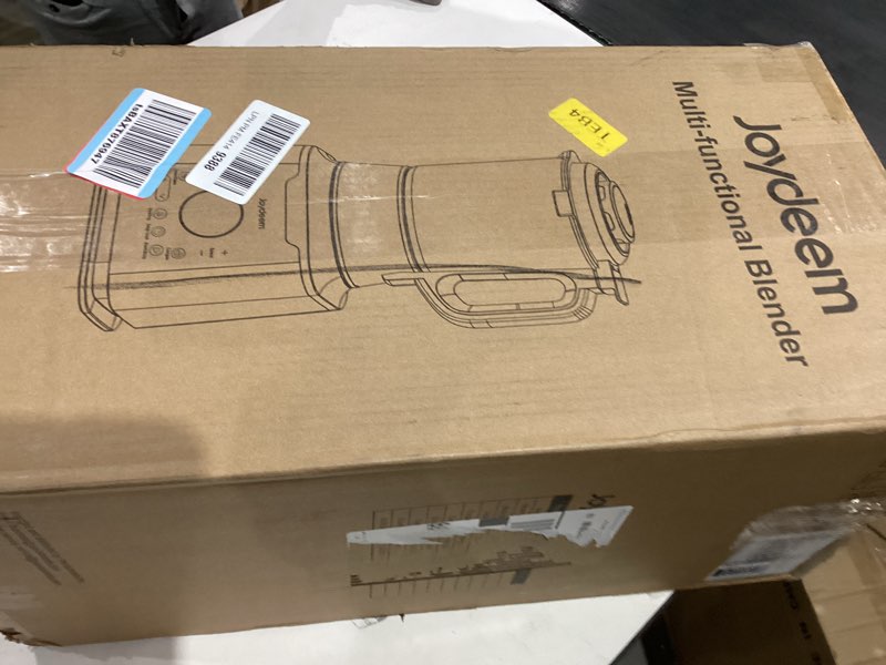 Condition photo showing New/Like New for Joydeem Cooking Blender JD-D16, Hot and Cold Blender for Soy Milk & Juice, Soup Maker with Stew Pot, 1.75L(59 Oz), 1200W, Black