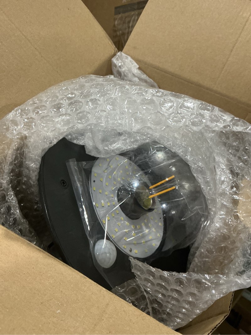 Condition photo showing Good Condition for ropelux Solar Indoor Outdoor Shed Light with 3000LM 3 Color Temperatures 5 Modes (2 Daytime Available) Waterproof, Dual Motion Sensors Solar Powered Hanging Barn Light with Remote for Shed, 1 Pack 1-Pack