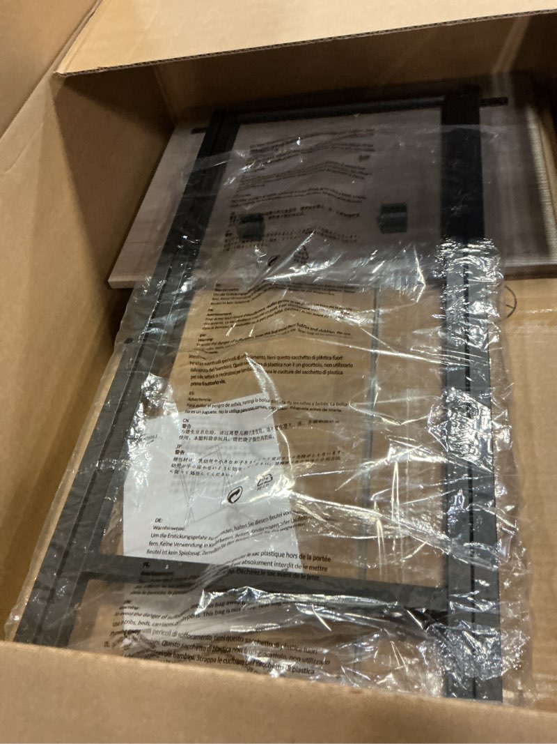 Condition photo showing Good Condition for HOOBRO Folding TV Tray Tables, Set of 2 Side Table for Small Space, Industrial Snack Tables for Eating at Couch, Stable Metal Frame, Easy Assembly, Space Saving, Greige and Black BG25BZ01 Greige + Black