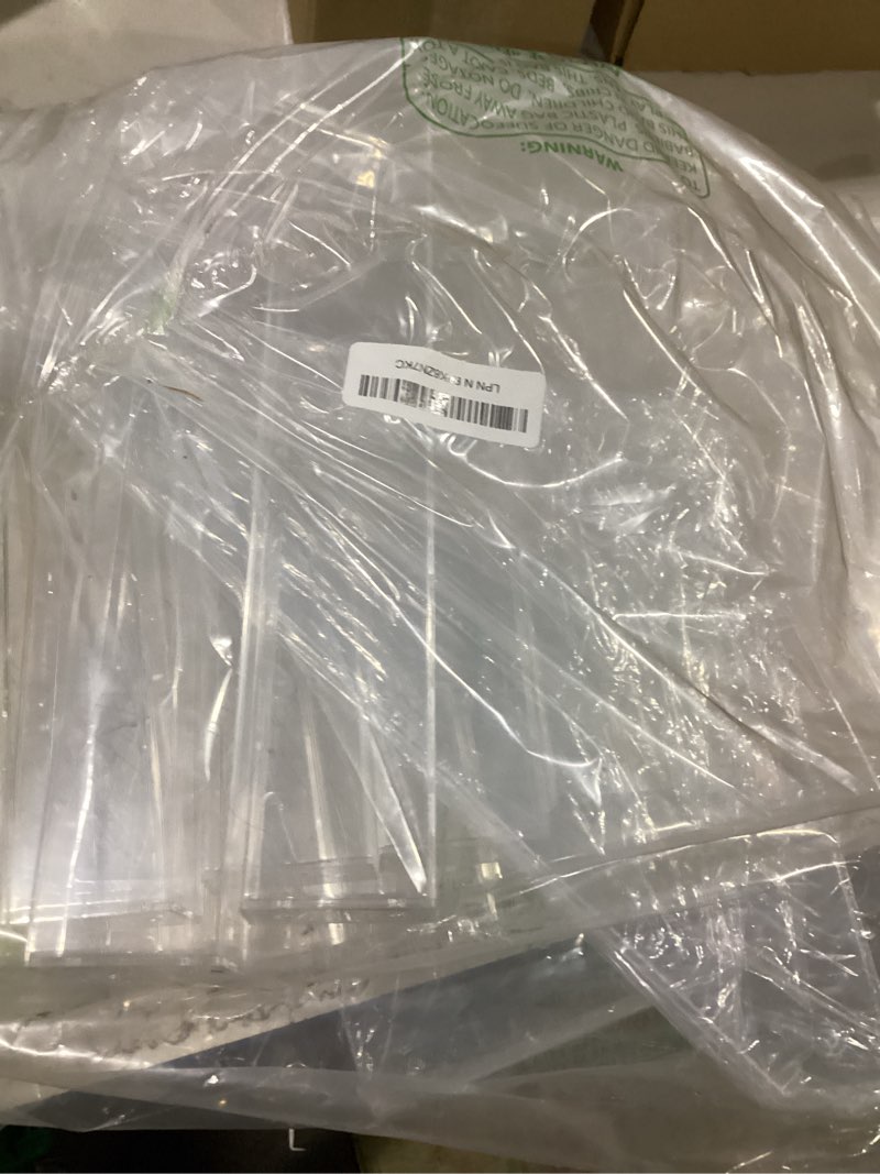 Condition photo showing Good Condition for 2 pack 12" wax melt holder display, 7 tier clear acrylic risers display stands, perfume shelf & organizer for wax cubes wax melt candles,clear plastic