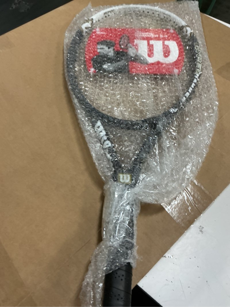 Condition photo showing New/Like New for wilson hyper hammer 5.3 adult recreational tennis rackets - grip sizes 1-4 grip size 2 - 4 1/4"