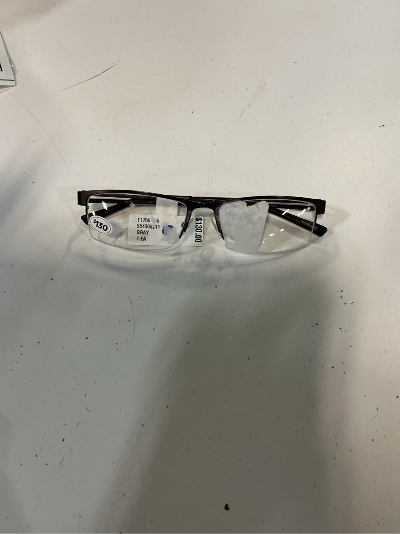 Condition photo showing Good Condition for tiflex men's t1706 browline browline prescription eyeglasses with case, matte slate