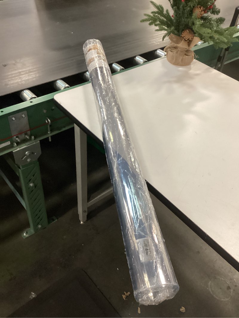 Condition photo showing New/Like New for Clear Table Protector 44 x 72 Inch, 1.5mm Thick Plastic Table Cover, Waterproof PVC Clear Table Cover Protector, Desk Protector Mat, Writing Desk Pad for Desktop, Coffee & Dining Room Table 44 x 72 Inches Crystal Clear