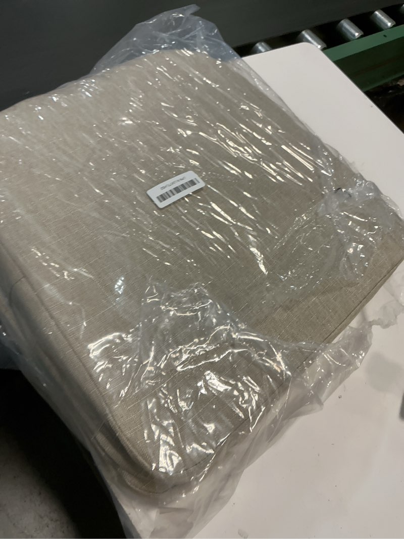Condition photo showing Good Condition for Chair Cushions for Dining Chairs, 2" Thick Seat Cushions for Kitchen Chairs, D-Shaped Chair Pads with Washable Cover, Ties and Non Slip Backing, 17'' x 16'', Set of 2, Beige 2 Count(Pack of 1) Beige