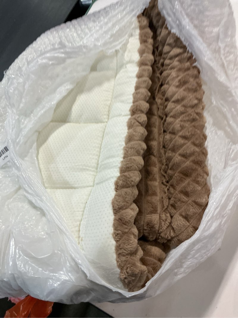 Condition photo showing As Is for Disayu Couch Cover for Dogs Washable, Non-Slip Pet Couch Covers for Sofa, Fuzzy Dog Couch Cover Blan