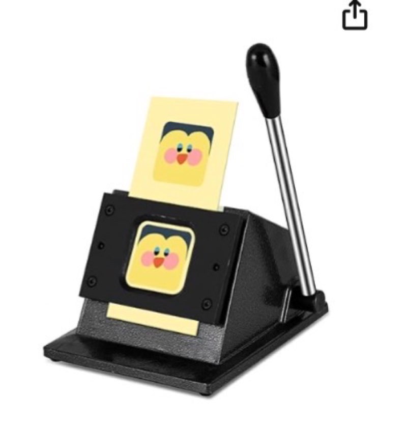 Pin Button Paper Cutter,Manual Square Paper Cutter Tool, Graphic Punch Die Cutter,for Button Maker Machine. (61mm Square Cutter, Cut for 50mm)