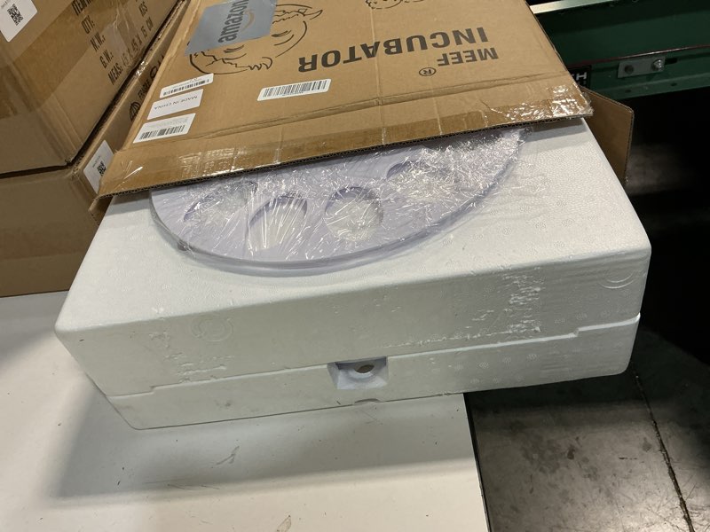 Condition photo showing Good Condition for meef egg incubator for hatching 28 eggs, auto flip, independent atomizing humidifier, with duck and goose egg trays (green)