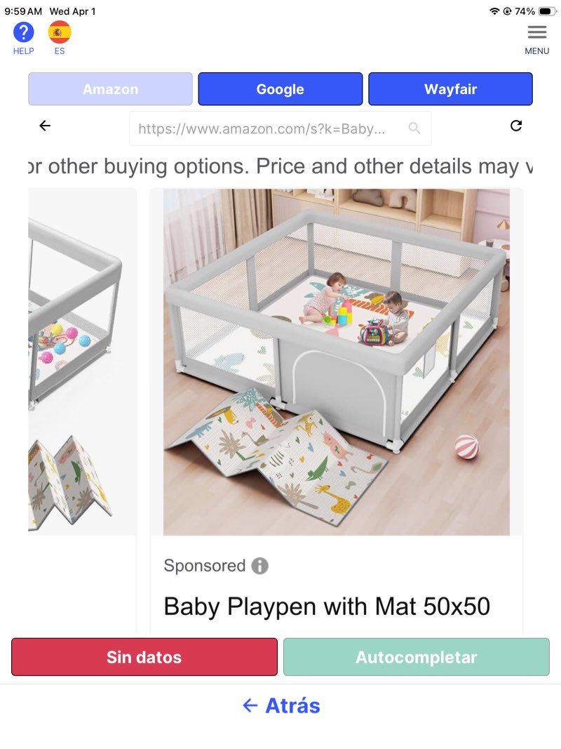 baby playpen with mat 50x50 inch, playpen with colorful ball for babies and toddlers, baby play pen 