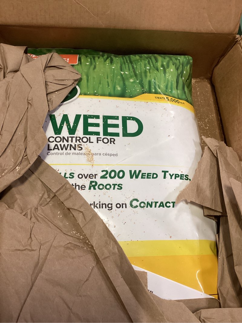 Condition photo showing Good Condition for Scotts Weed Control for Lawns, Weed Killer, Kills Over 200 Weed Types Including Dandelion and Clover, 5,000 sq. ft., 14 lbs.