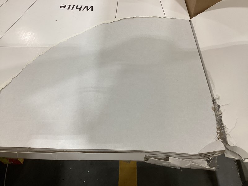 Condition photo showing As Is for rsgift 4 pcs tri-fold poster boards 48 x 36 inches, premium corrugated presentation boards with double sided tapes,display boards for school project,exhibitions, business presentation 4 count 48x36 inches