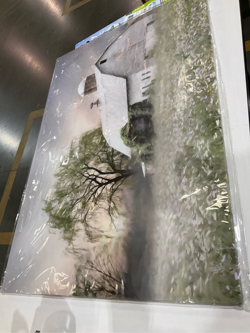 Condition photo showing Good Condition for GUTTATY Farmhouse Wall Decor Art, Barn Canvas Rustic Country Room Decor, Floral Prints, White Pictures for Living Kitchen 28x40 Inches