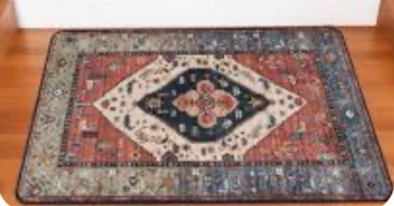 OJIA Non-Slip Stair Treads Matching Mat for Wooden Steps, Square Rubber Backing Anti-Slip Stair Carp