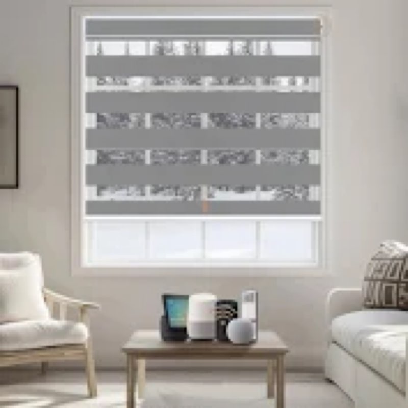 CITOLEN Motorized Blinds with Integral Valance Zebra Blinds Upgraded Smart Blinds Custom Size Automa