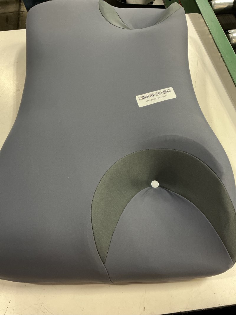Condition photo showing Good Condition for adjustable cpap pillow for side & back sleepers – reduce mask air leaks & pressure, cervical memory foam neck support with 2cm removable insert, cooling washable cover – fits full face & nasal masks dark gray large-25.2"l*14.9"w*(5.5"/4.7")h
