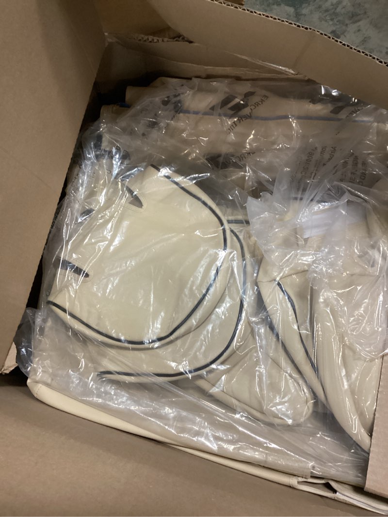 Condition photo showing Good Condition for EKR Sienna Seat Covers for 2011-2020 Toyota Sienna L,LE,XLE,Limited,7 Seats,2nd Row Captain Seats W/NO Legrest,Waterproof Car Seat Cover Full Set,Car Seat Protectors- Three Row,Leather (Beige) Leather (Beige) 2011-2020 Sienna 7 Seats,2nd Row W/NO Legrest