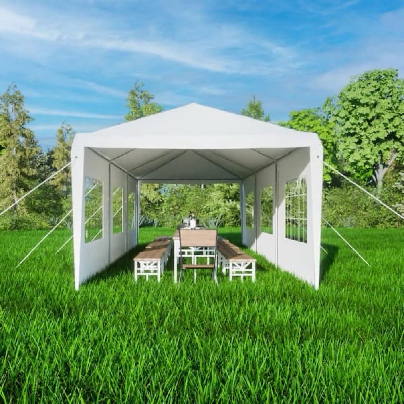 Wedding Party Canopy Tent Outdoor Gazebo With 8 Removable Sidewalls