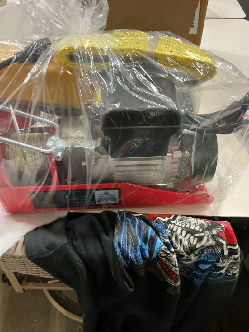 Condition photo showing Good Condition for electric hoist, 440 lbs material handling tool, 110v electric winch with 14ft wired remote control?lift hoist for factories, warehouses, construction site, attic 440lbs wired