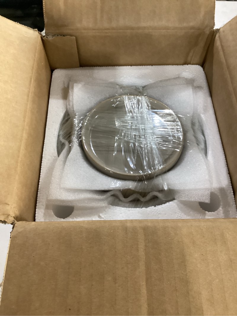 Condition photo showing New/Like New for vancasso ceramic plant pots, 3 piece planters for indoor plants, gray | 4.25+5.25+6.25 inch flower pots with drainage, plant pots indoor for succulent, pothos, snake plant and money tree, etc