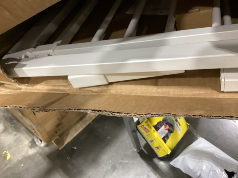Condition photo showing Good Condition for babelio 29-55 inch extra wide baby/dog gate, pressguard p7, metal auto close, pressure mounted pet door for doorways, no need tools and drilling, with wall cups, white