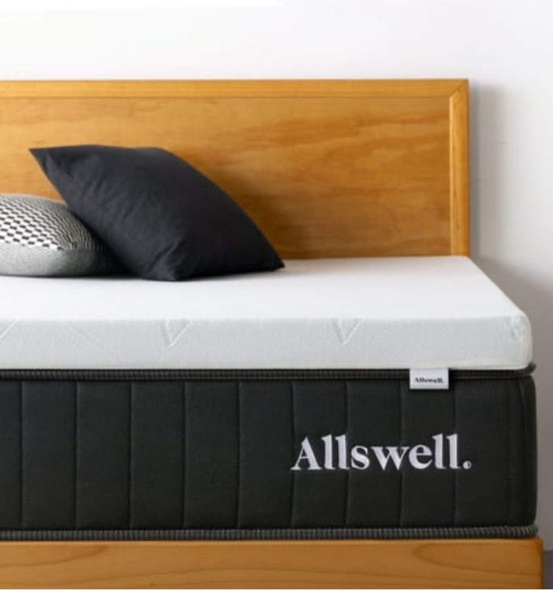 Allswell 3  Covered Memory Foam Mattress Topper  King