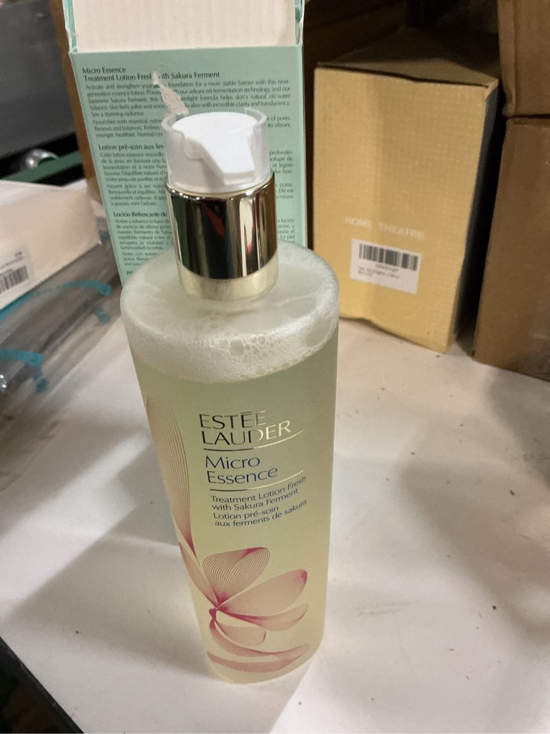 Condition photo showing Good Condition for Estée Lauder Micro Essence Treatment Lotion Toner Fresh with Sakura Ferment | Hydrating & Soothing + Skin Barrier Repair 13.5 Fl Oz