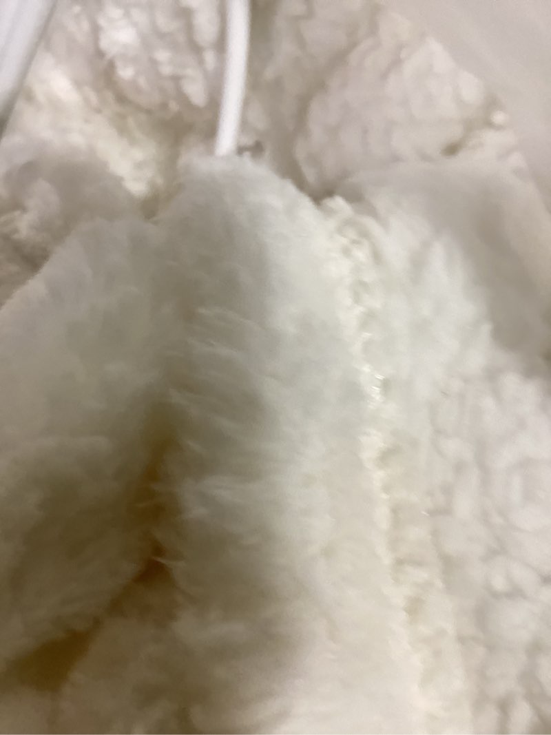 Condition photo showing Good Condition for fleece jacket women cozy warm bed jackets for elderly women fuzzy v neck button up sleepwear long sleeve winter coat beige-1 3x-large
