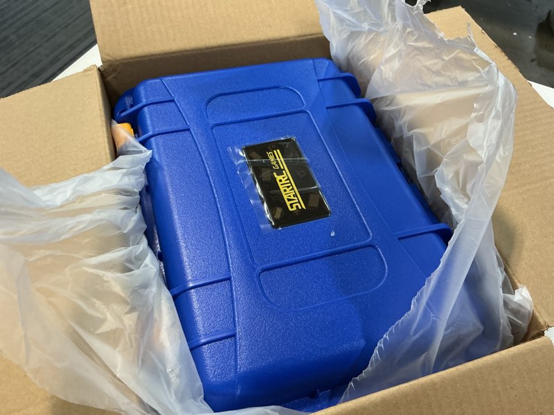 Condition photo showing Good Condition for startrc games hard carrying case for nintendo switch 2, professional deluxe ip67 waterproof, soft lining hard travel case for nintendo switch 2 console pro controller & accessories (red & blue) red and blue
