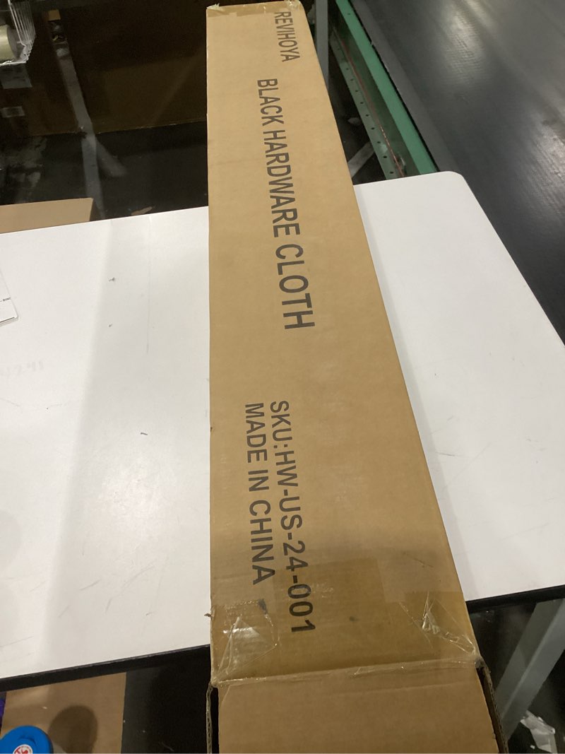 Condition photo showing New/Like New for Black hardware cloth mesh